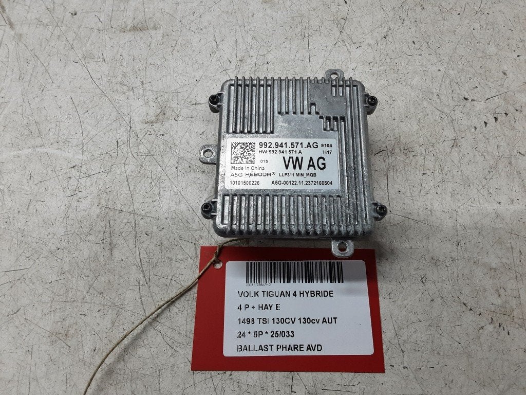 BALLAST DE PHARE XENON DROIT Tiguan (CT1) (992941571AG), Volkswagen, Mevr. I. Hauben, Utilisé, Rue de l'Espoir 34 34
4030  GRIVEGNÉE, BE