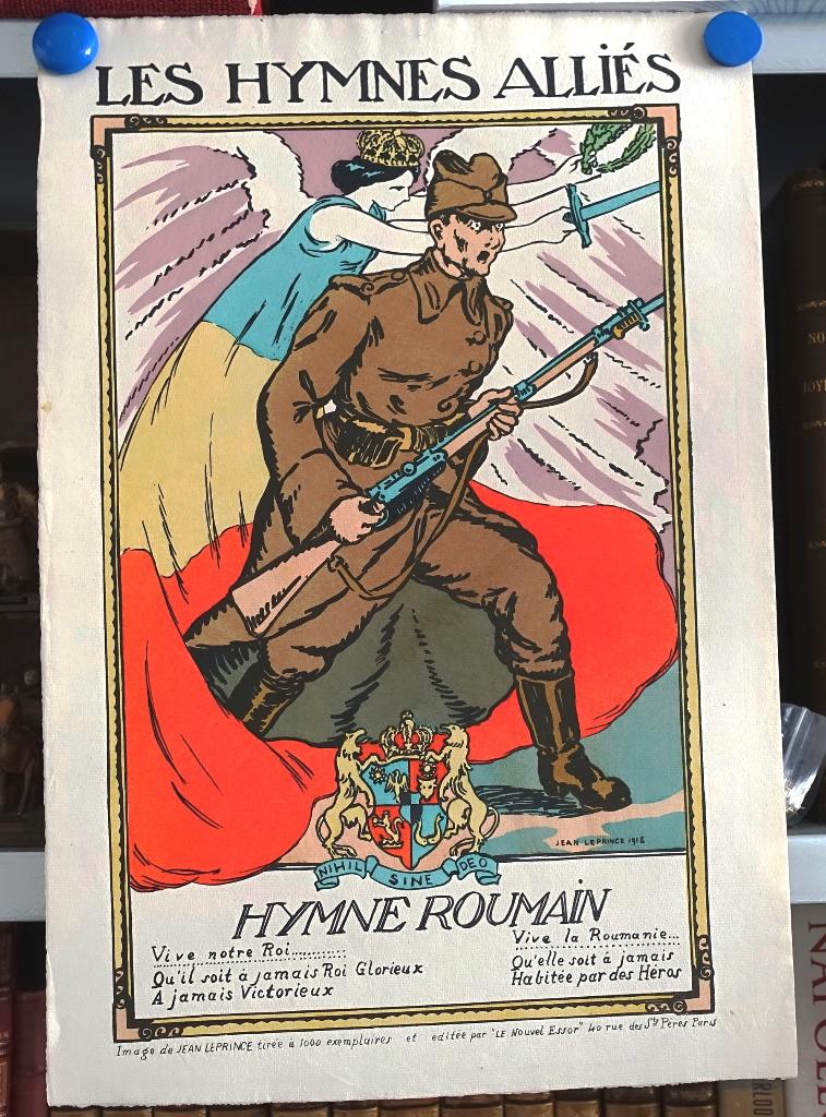 Les Hymnes Alliés Hymne Roumain 1916 1 1000 ex Leprince WO 1, Enlèvement ou Envoi