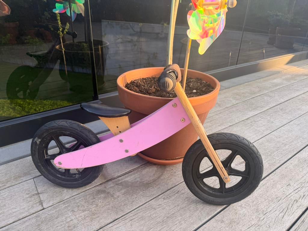 Houten loopfietsje, Kinderen en Baby's, Ophalen, Gebruikt, Loopfiets