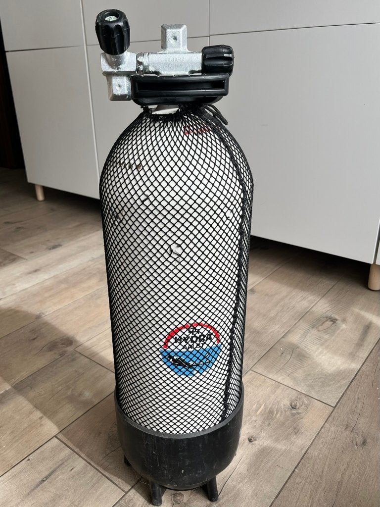 duikfles staal 15 liter 232 bar gekeurd, Sports nautiques & Bateaux, Enlèvement, Utilisé, Bouteille de plongée