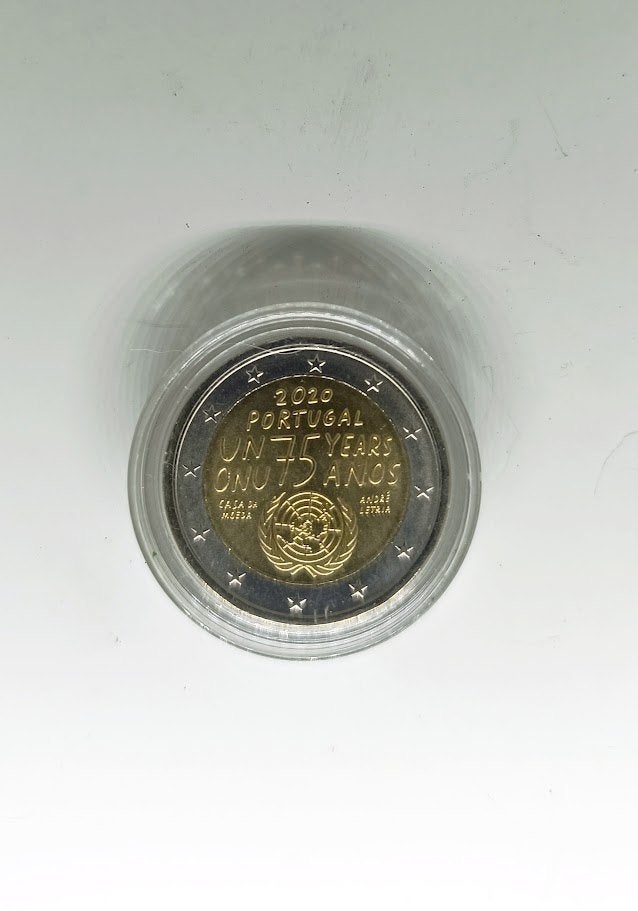 Portugal 2020 ONU UNC, Timbres & Monnaies, Monnaies | Europe | Monnaies euro, Enlèvement ou Envoi, Portugal, 2 euros, Monnaie en vrac