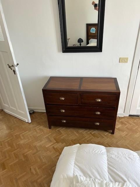Commode et tete de lit en bois massif MAISON DU MONDE, Enlèvement, Comme neuf, Bamboo