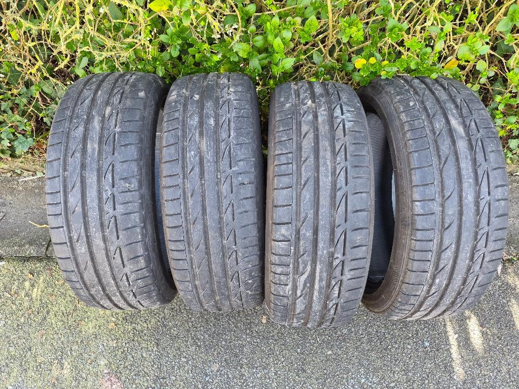 4 zomerbanden Bridgestone 205/45R17, Auto-onderdelen, Banden en Velgen, Ophalen, Gebruikt, 17 inch, 205 mm