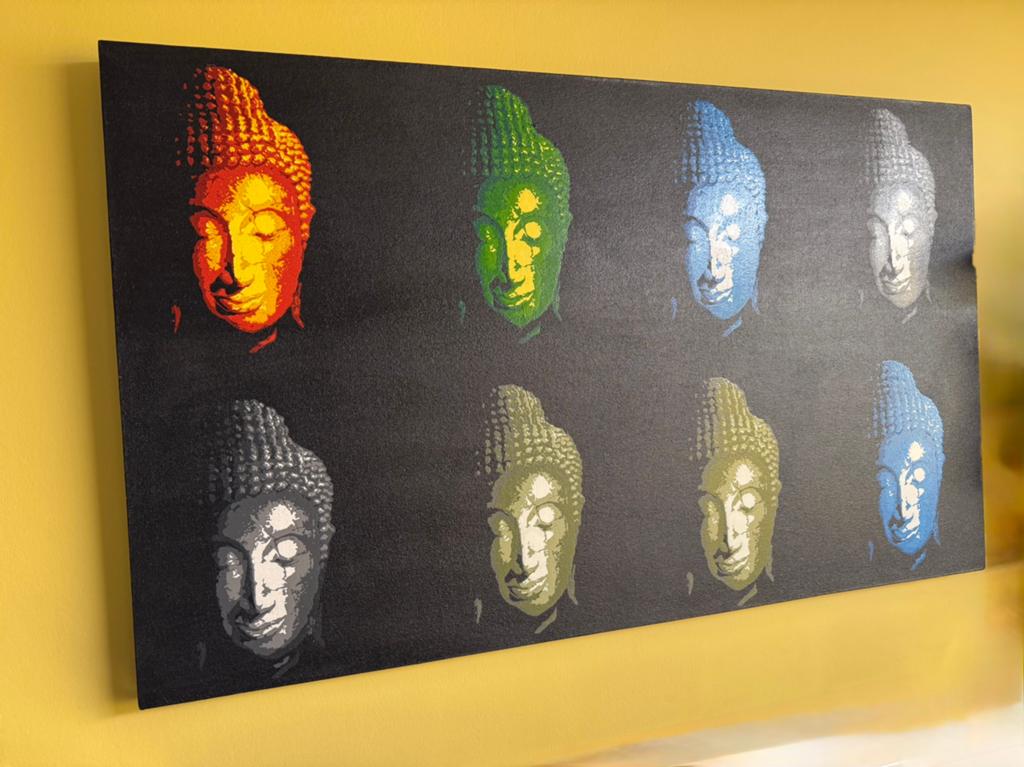 Boeddha schilderij uit Bali, Antiek en Kunst, Ophalen