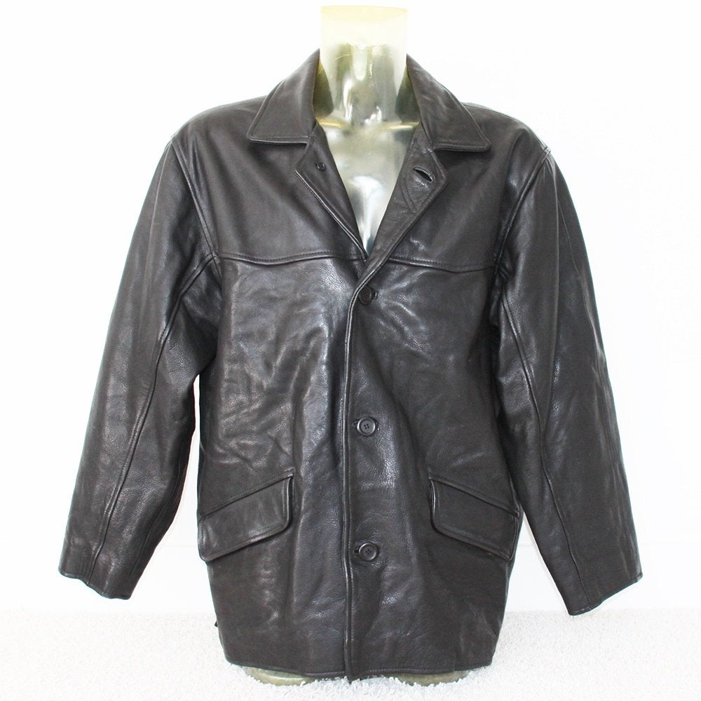 Zeer Mooie Leren Mauritius Heren Jas (XL) € 110,-, Verzenden, Mauritius, Zwart, Maat 56/58 (XL)