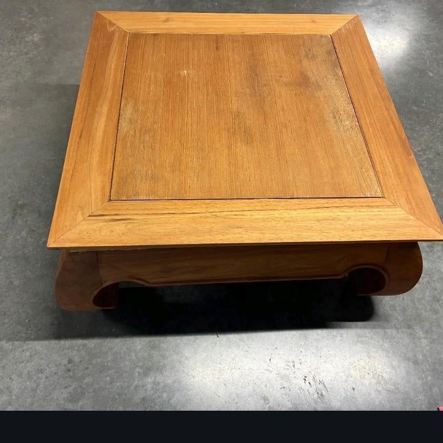 Salontafel teak, Ophalen