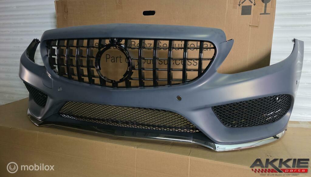 Mercedes C-klasse bumper voor amg W205 NIEUW ('14->), Auto-onderdelen, Gebruikt, Voor, Mercedes-Benz, Ophalen of Verzenden