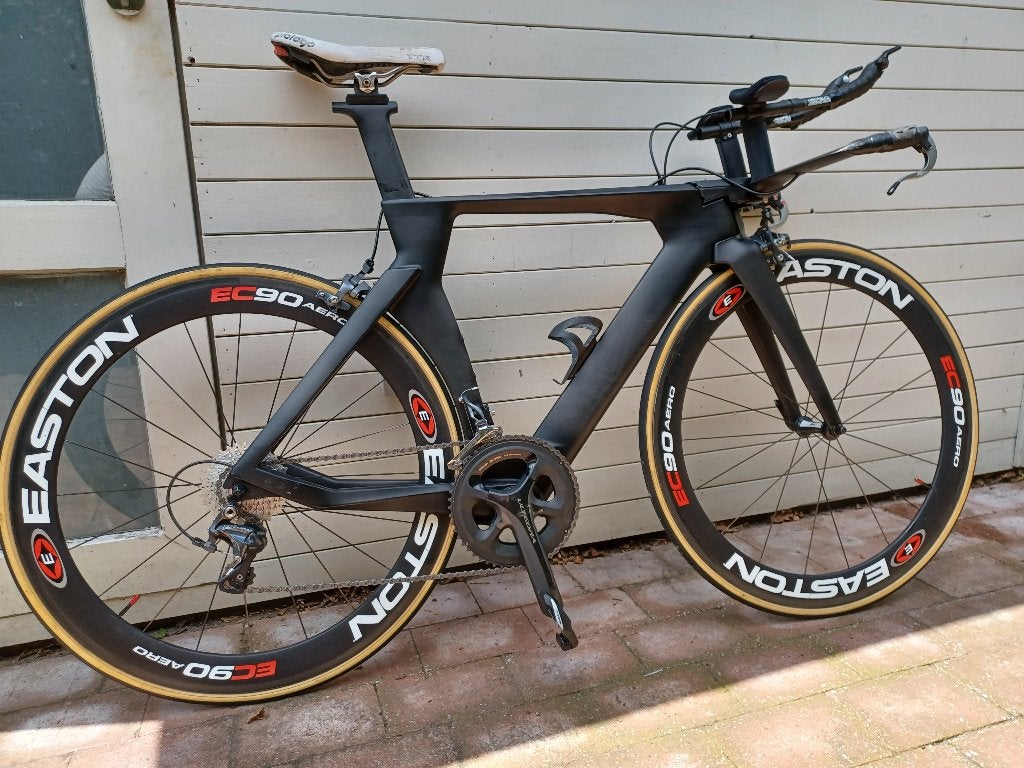 Carbon Tijdritfiets / Triatlonfiets Ultegra MAAT 56 11 speed, Fietsen en Brommers, Gebruikt, Velgrem, Overige maten, Meer dan 20 versnellingen