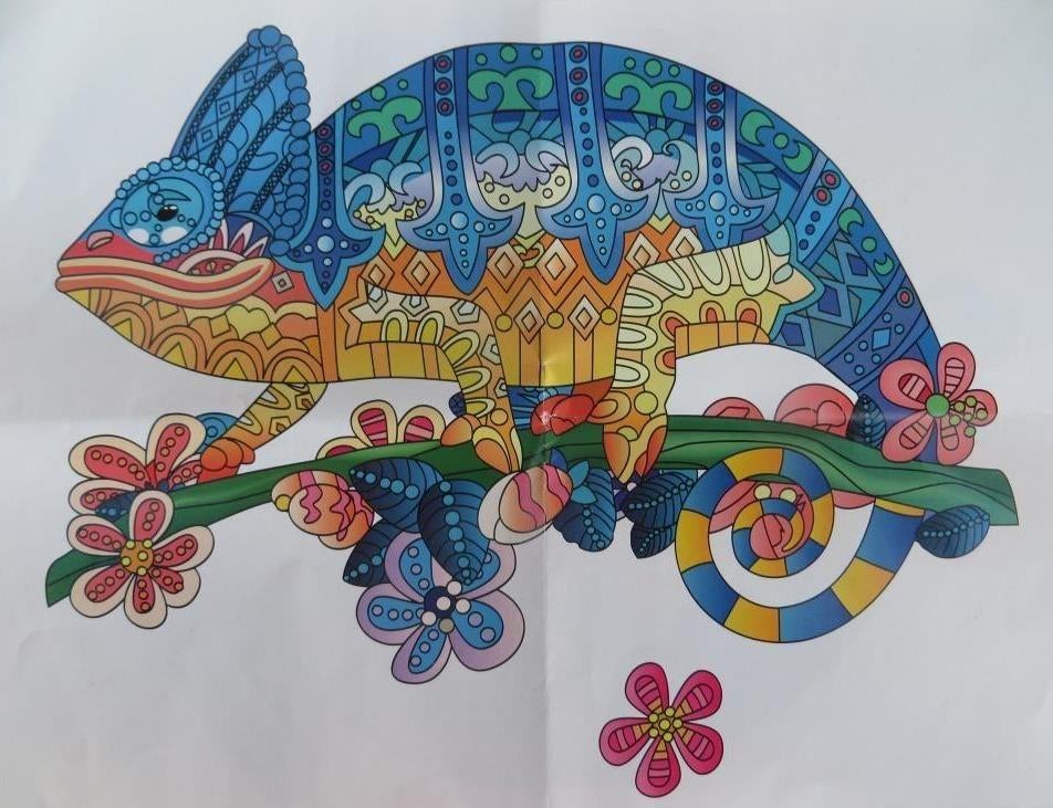puzzle en bois en forme spéciale caméléon 200 pièces, Enlèvement ou Envoi, Moins de 500 pièces, Utilisé, Puzzle