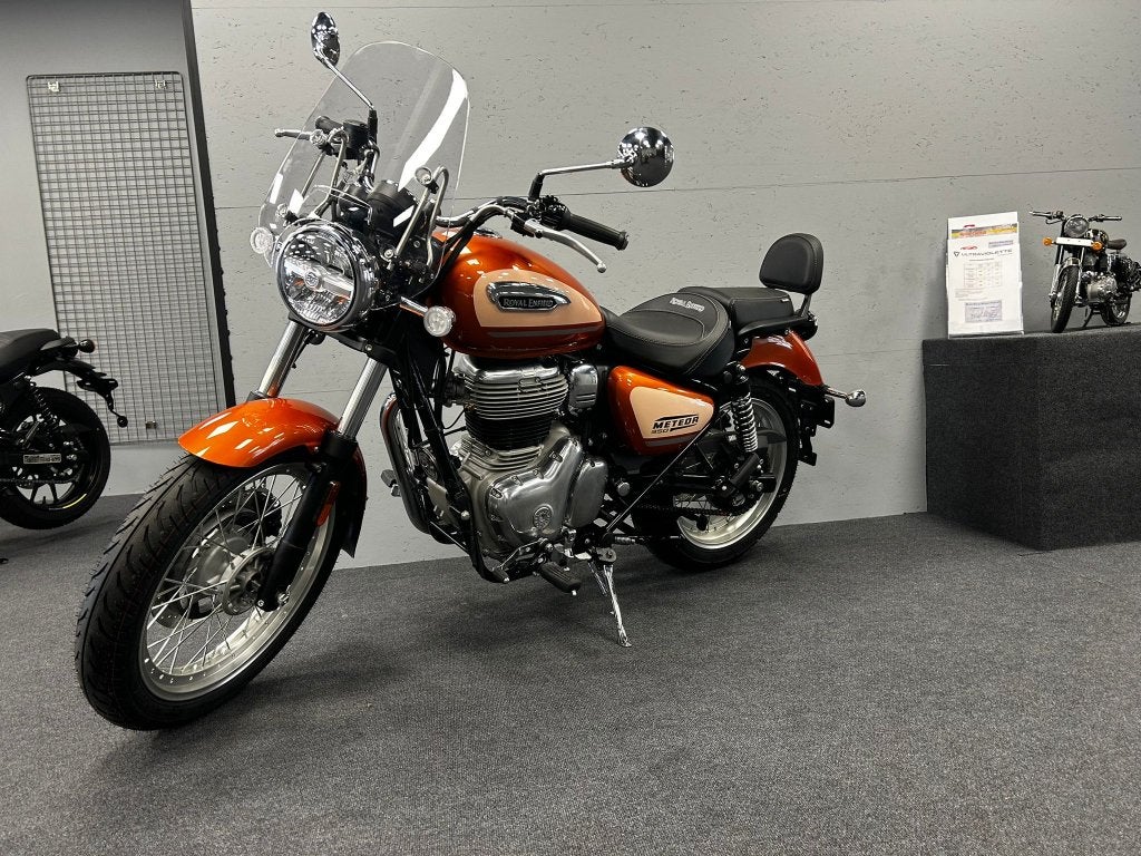 Royal Enfield Meteor 350 Sundowner Orange, Motoren, Nieuw, Bedrijf, Overig, Minimaal motorrijbewijs A2