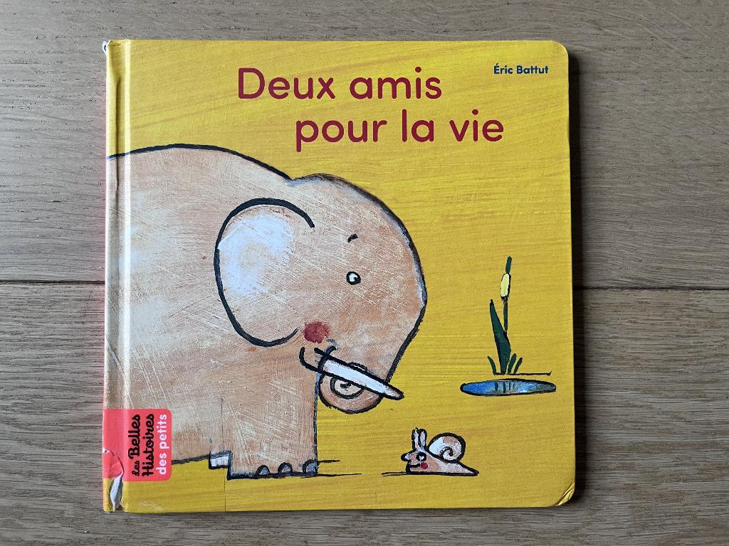 Livre Deux amis pour la vie, 3 tot 4 jaar, Eric Battut, Ophalen, Gelezen