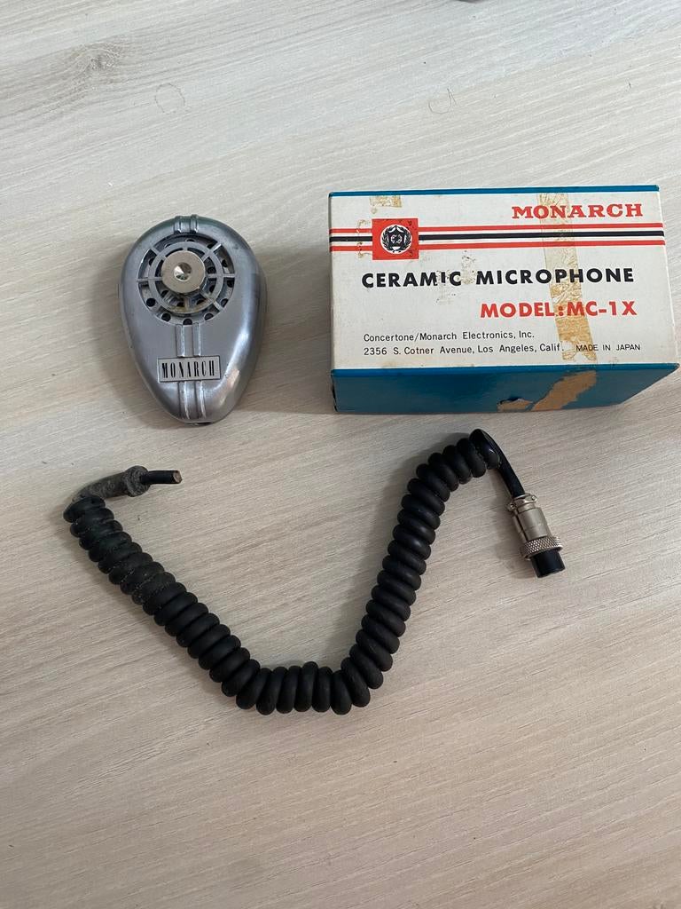 MICRO Monarch MC-1X Ceramic Microphone 1970, Enlèvement, Ne fonctionne pas