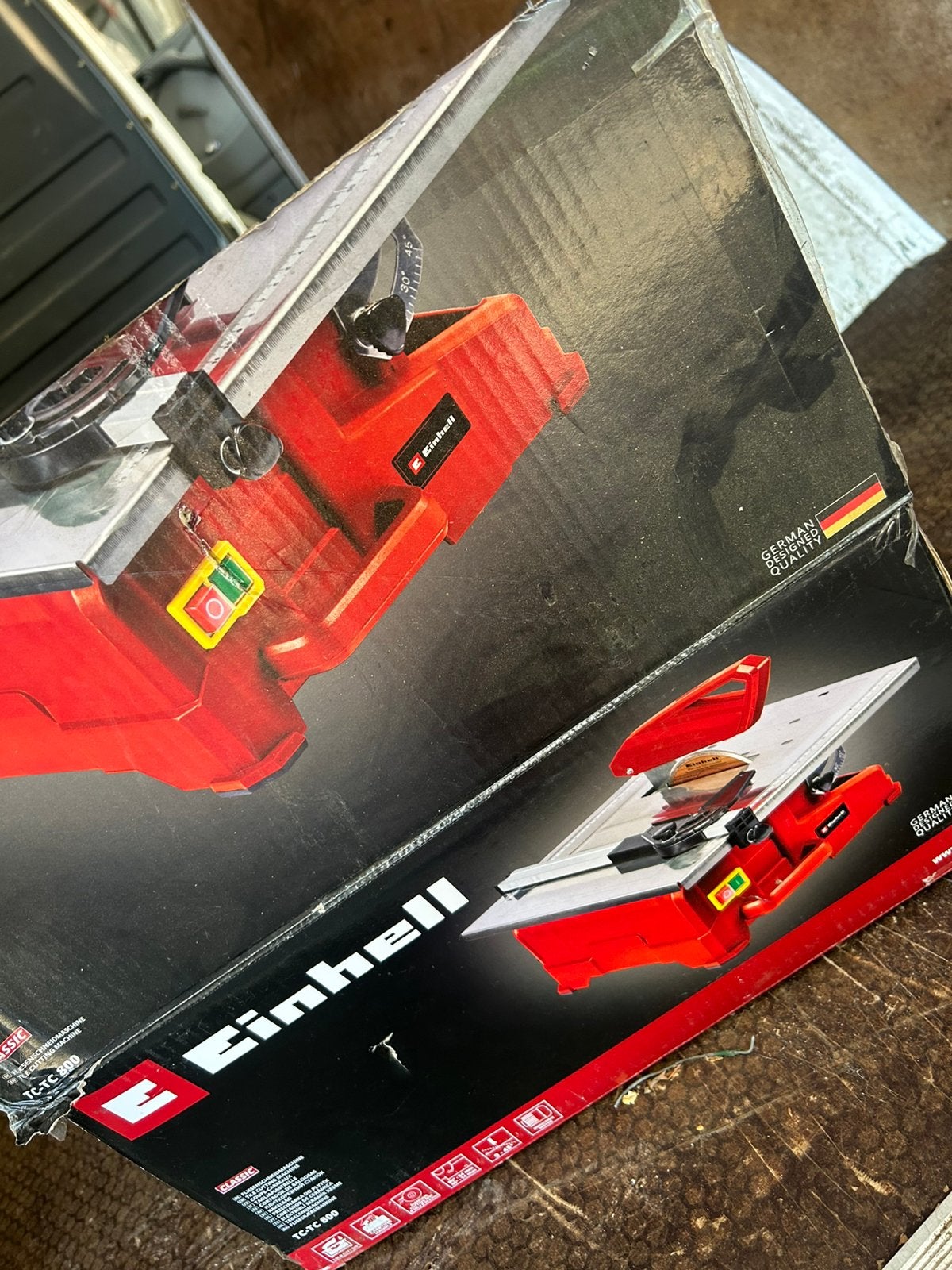 Tegelzaagmachine nieuw, Doe-het-zelf en Bouw, Ophalen, Zo goed als nieuw