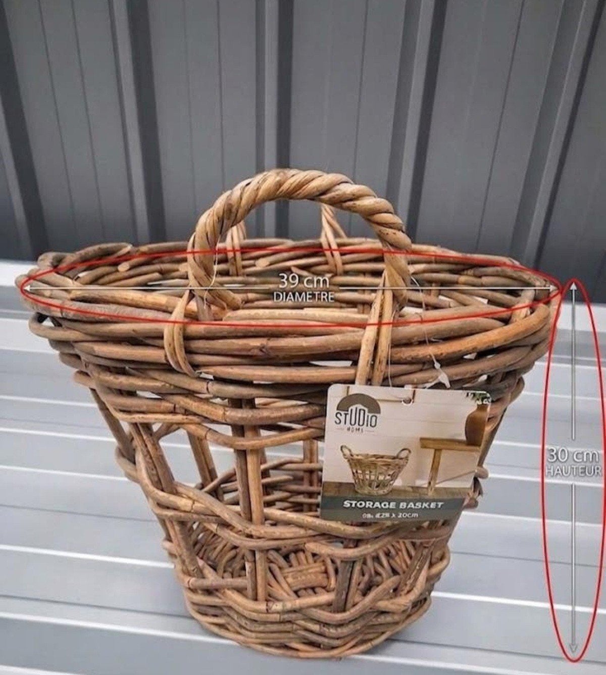LOT 24 Paniers Rangement Osier NEUFS - 60€ le tout (Prix Pro, Enlèvement ou Envoi, Bois, Panier