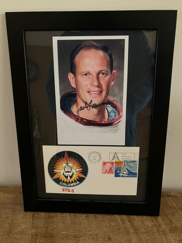 Handtekening astronaut Jack Lousma, Verzamelen, Luchtvaart en Vliegtuigspotten, Ophalen of Verzenden, Zo goed als nieuw