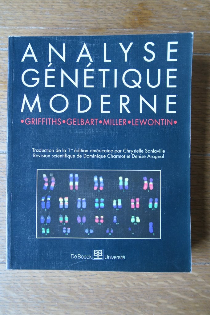 Livre "Analyse génétique moderne" de Griffiths pour étudiant, Enlèvement, Comme neuf, Griffiths / Gelbart