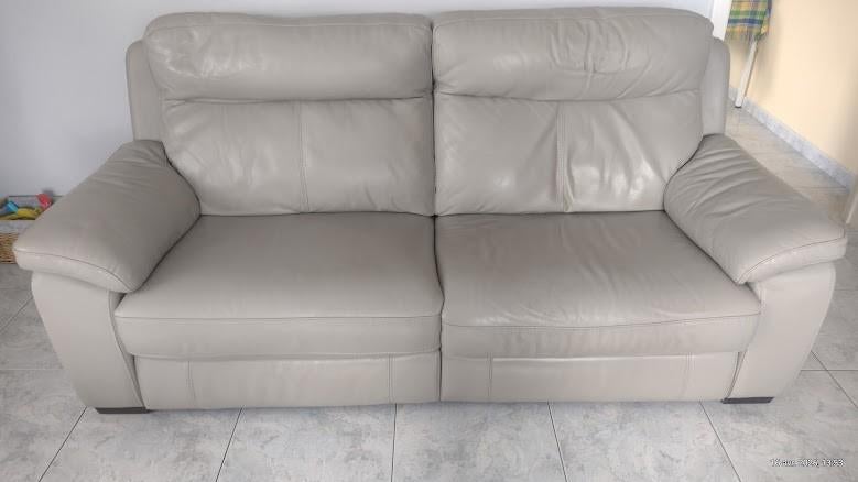 canapé avec relax en  cuir, Enlèvement, Cuir, Neuf, Trois personnes