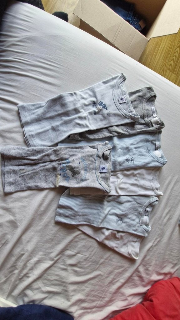 set hemden 92/98, Ophalen, Gebruikt, Petit bateau, Nacht- of Onderkleding