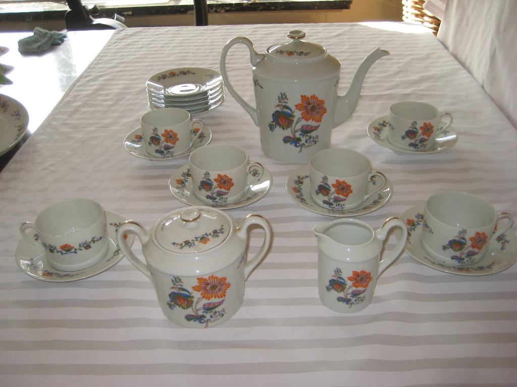 Limoge France koffieservice, Ophalen