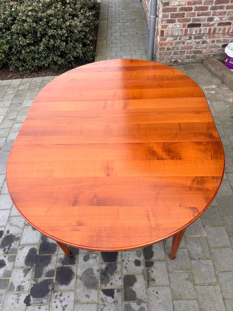 Antieke handgemaakte tafel, Tuin en Terras, Tuintafels, Ophalen, Zo goed als nieuw, Ovaal