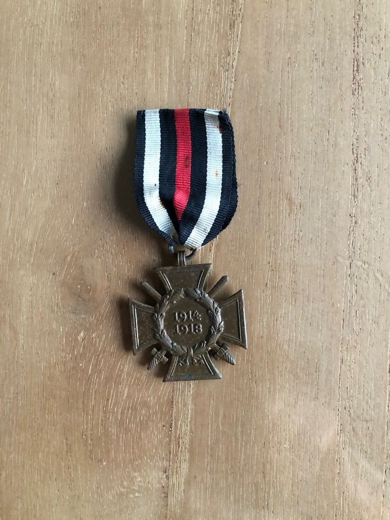 Duits Erekruis  WO I (Hindenburgkruis) 1934, Verzamelen, Ophalen of Verzenden, Overige soorten, Lintje, Medaille of Wings
