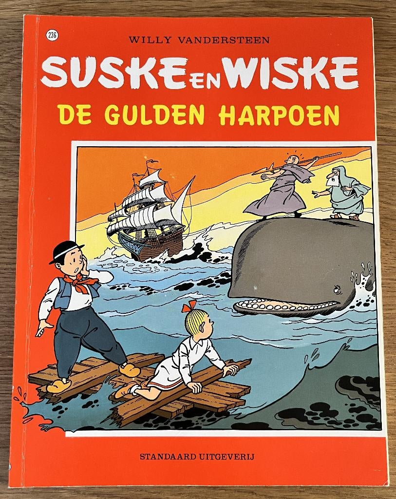 Suske en Wiske - De gulden harpoen -236-1e druk(1993) Strip, Une BD, Comme neuf