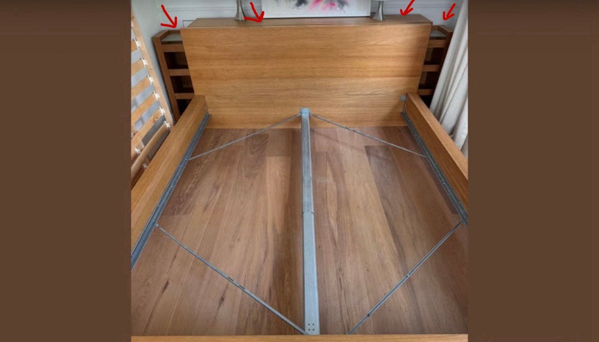Hoofdbord MALM Ikea, Brun, Enlèvement, Utilisé, 180 cm