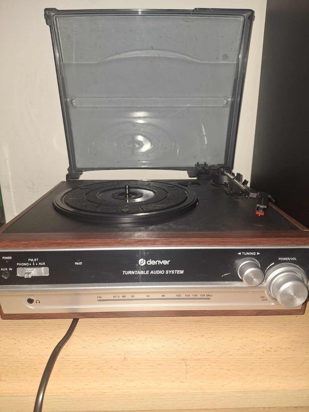 Denver Retro platenspeler, Audio, Tv en Foto, DVD spelers, Draagbaar, Zo goed als nieuw, Ophalen, Overige merken