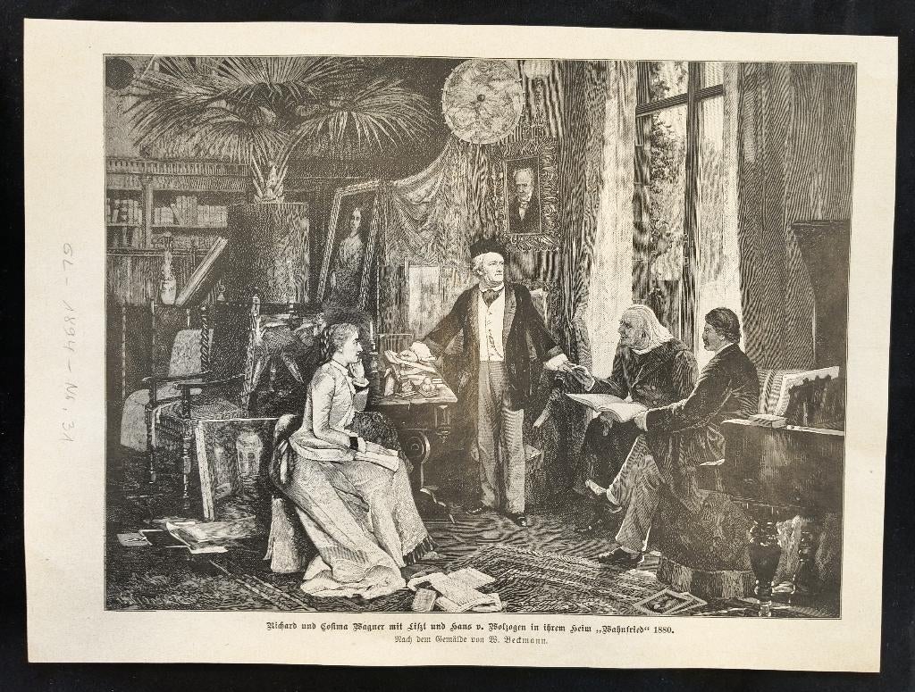 Richard & Cosima Wagner, Liszt, Hans v. Wolzogen..., Antiek en Kunst, Ophalen of Verzenden