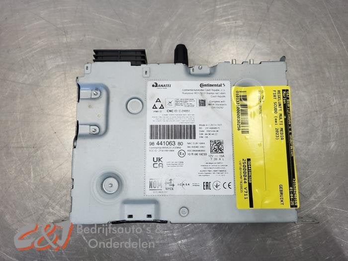 Unité de contrôle Multimedia d'un Fiat Scudo, -, 3 mois de garantie, Utilisé, Fiat