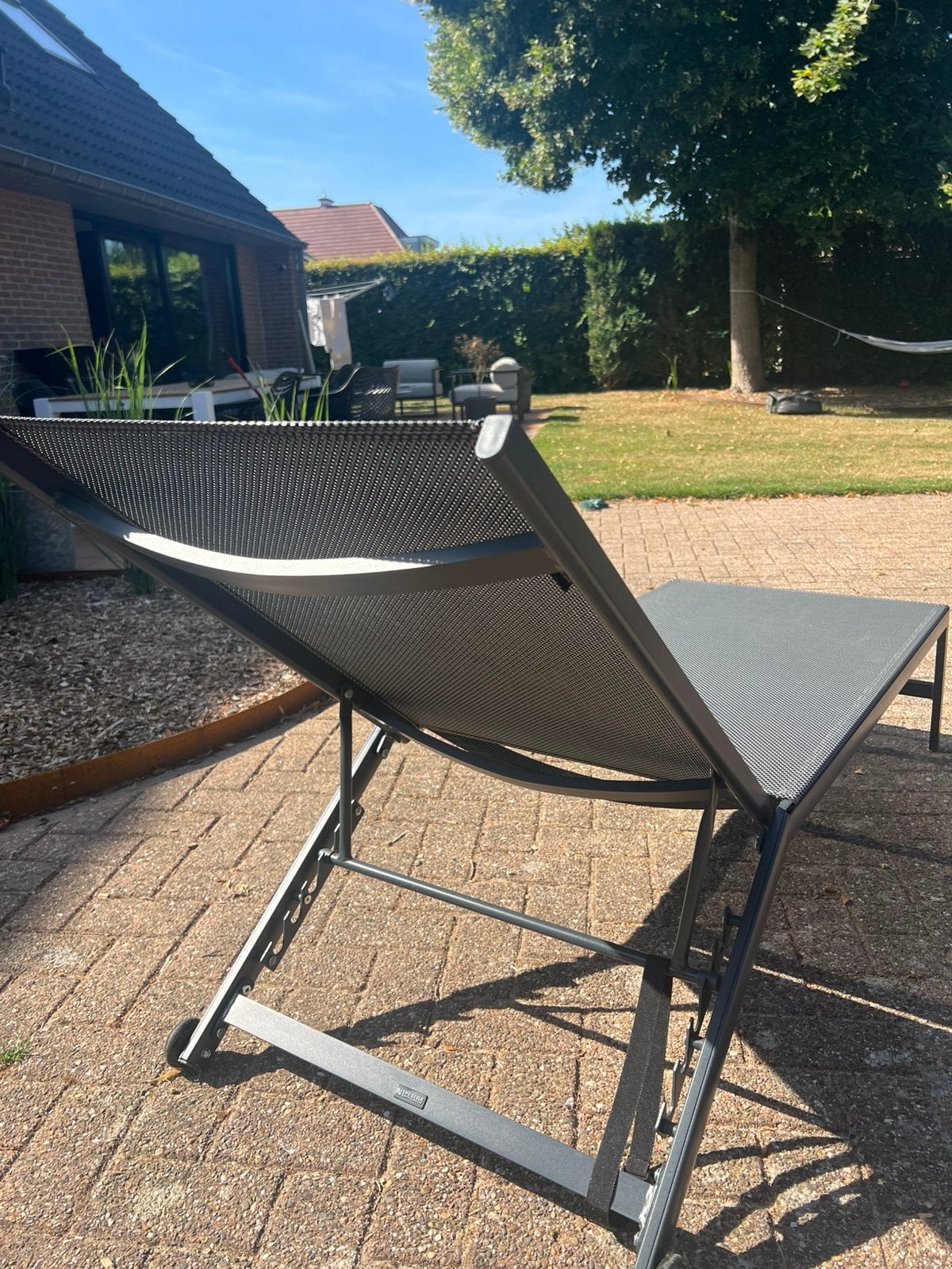 Nieuwe ligstoel, Tuin en Terras, Ligbedden, Ophalen, Nieuw, Aluminium