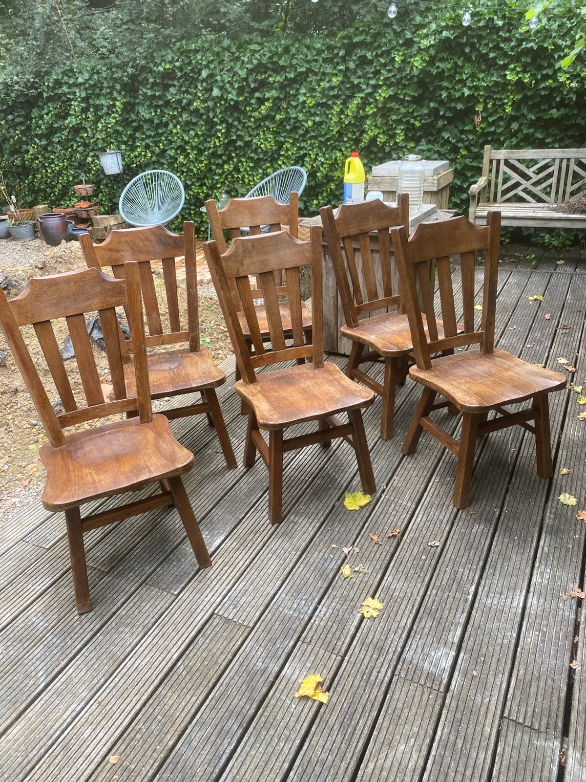 6 chaises en bois robustes, Enlèvement