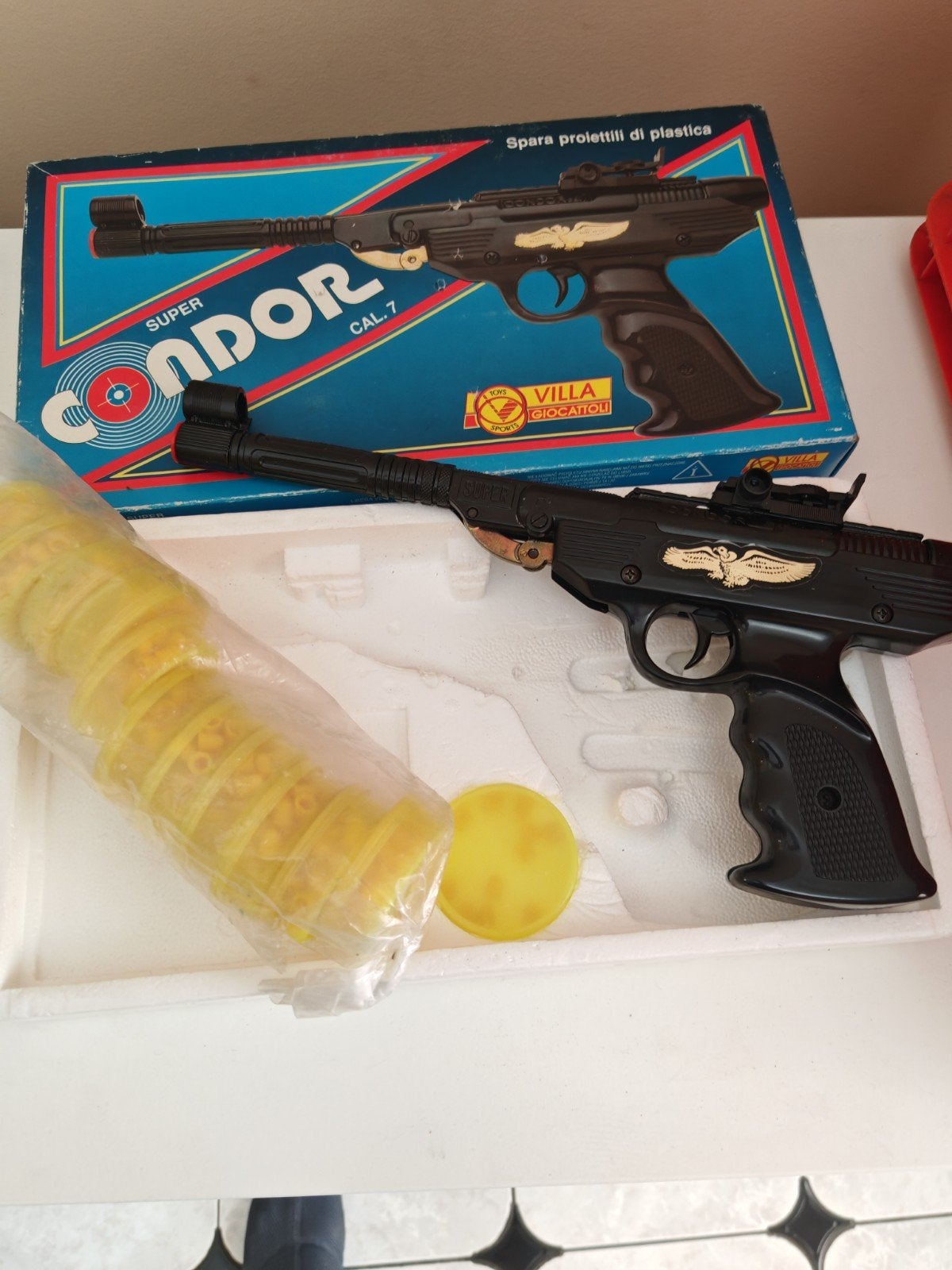 Pistolet jouet vintage "Super Condor" Cal. 7 - Villa Giocatt, Kinderen en Baby's, Speelgoed | Buiten | Actiespeelgoed, Ophalen