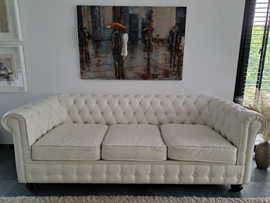 Canapé modèle Chesterfield, Trois personnes, Chesterfield, Enlèvement, Utilisé