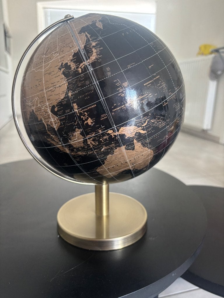 Moderne wereldbol, Ophalen, Draaibaar