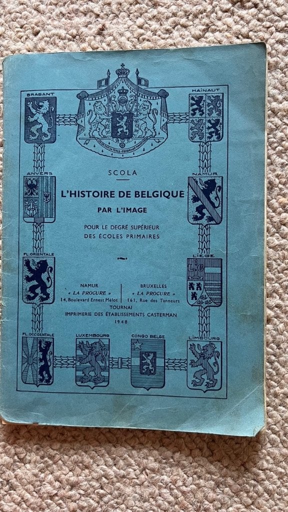 Manuel scolaire 1948: Histoire de Belgique, Histoire, Enlèvement ou Envoi, Primaire, Utilisé