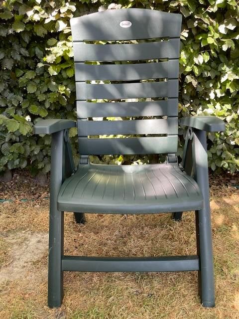 chaises de jardin avec dossier réglable, Enlèvement, Comme neuf, Synthétique, Pliant