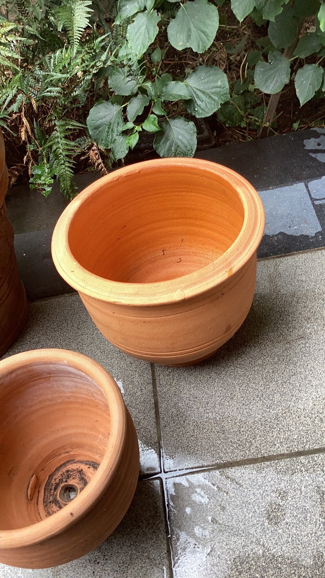 Serie terracotta potten, Tuin en Terras, Ophalen, Zo goed als nieuw, Terracotta