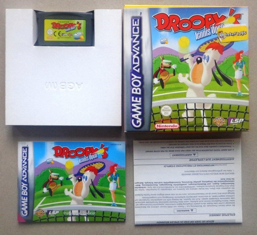 Droopy's Tennis Open voor de Gameboy Advance Compleet, Enlèvement ou Envoi, Utilisé
