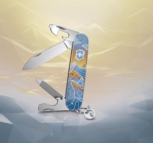 Couteau Victorinox Swiss Army 84mm 2023 Cadet Alox Winter, Caravanes & Camping, Outils de camping, Neuf, Enlèvement ou Envoi