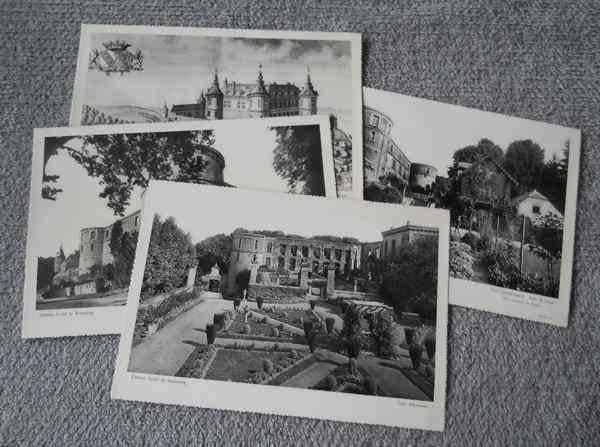 4 reproductions photos (grand format) du château Beauraing, Enlèvement ou Envoi, Utilisé, Bâtiment, Photo