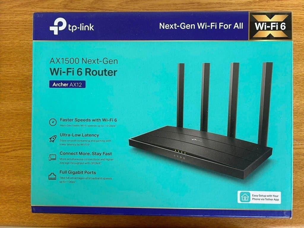 Wifi 6 router tp-link Archer AX12, Computers en Software, Routers en Modems, Ophalen of Verzenden, Nieuw, Router, TPlink