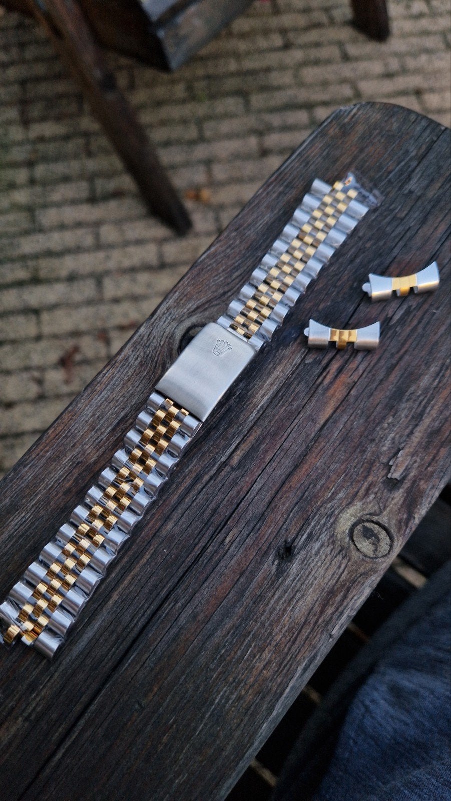 bandje two tone voor 36mm horloge, Jardin & Terrasse, Enlèvement ou Envoi