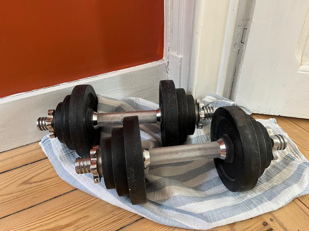 Dumbbell / halters, Sport en Fitness, Fitnessmaterialen, Ophalen, Zo goed als nieuw, Dumbbell