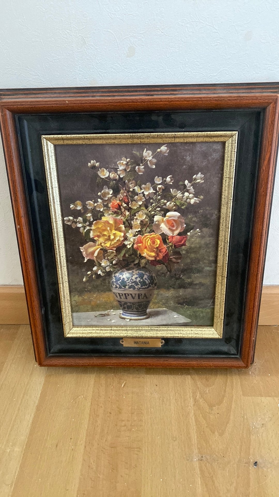 Schilderijtje met bloemen, Enlèvement