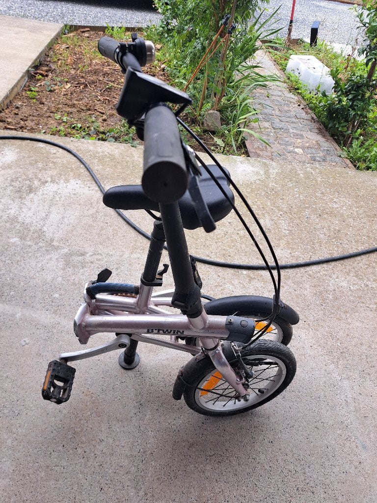 Plooifiets, Fietsen en Brommers, Fietsen | Vouwfietsen, Gebruikt, Totaal opvouwbaar, Dames, Ophalen