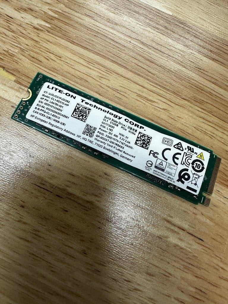 512GB M.2 NVMe SSD (HP Number: L64785-001) Gratis Verzending, Computers en Software, Intern, SSD, Ophalen of Verzenden, Zo goed als nieuw