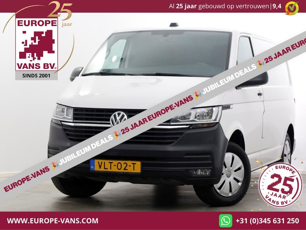Volkswagen Transporter T6.1 2.0 TDI 150pk DSG-Automaat L1H1, Auto's, Bestelwagens en Lichte vracht, Wit, Bedrijf, Diesel, Onderhoudsboekje