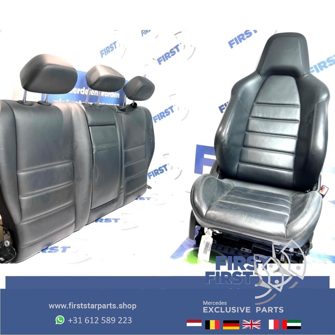 W204 C63 AMG interieur Mercedes C Klasse 63 kuip stoelen bek, Auto-onderdelen, Gebruikt, -, Ophalen of Verzenden, -
