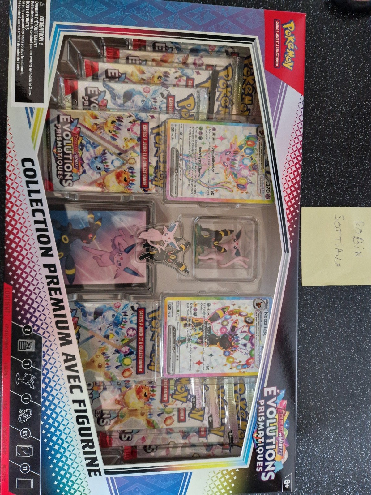 Coffret figurine prismatique, Enlèvement